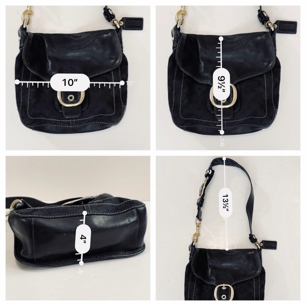 🐝 Coach Signature Bleecker Bag Black
F0794-11434 and Wallet Braided Leather - Picture 5 of 16